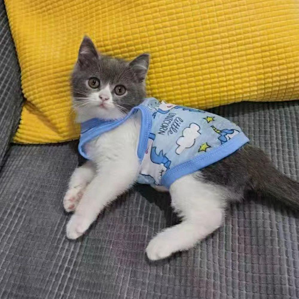 Áo Thun Mùa Hè Thoáng Khí In Họa Tiết Hoạt Hình Cho Thú Cưng