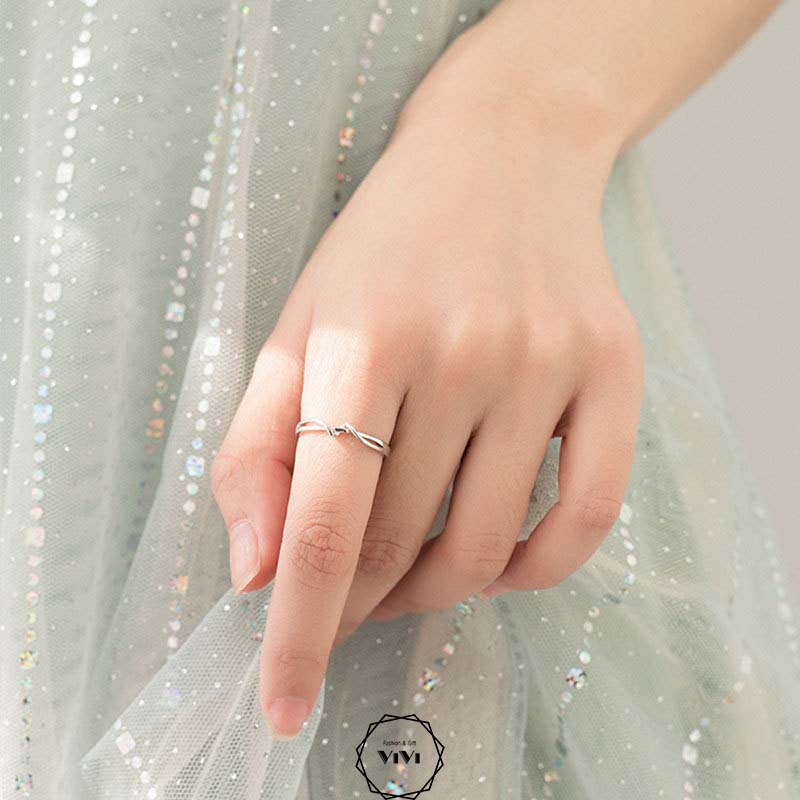 Nhẫn bạc Ý kiểu dáng vòng dòng Windinter – Nhẫn nữ nhẫn bạc cao cấp ViVi_Gift