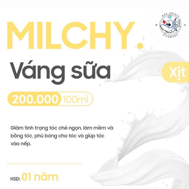 MILCHY Hair Mist - Xịt Dưỡng Tóc Váng Sữa