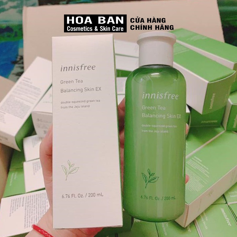 Nước Hoa Hồng Trà Xanh Innisfree Green Tea Balancing Skin EX 200ml - HB0029