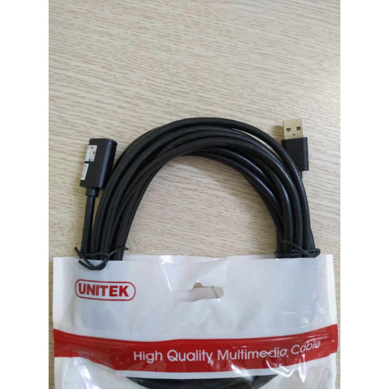 CÁP USB NỐI DÀI 5M UNITEK YC418GBK chống nhiễu , Cáp usb 2.0 nối dài 5m Unitek Y-C418GBK