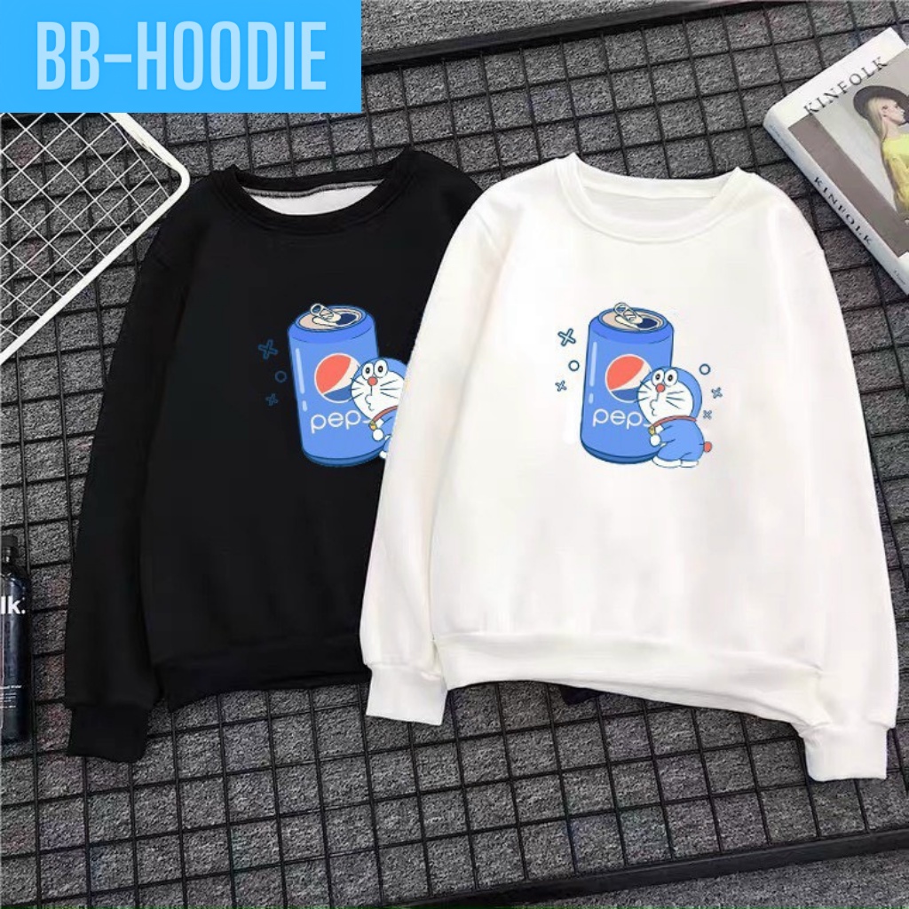 ÁO SWEATER NỈ UNISEX IN LON NƯỚC CỰC ĐẸP PHOM NAM NỮ ĐỀU MẶC ĐƯỢC