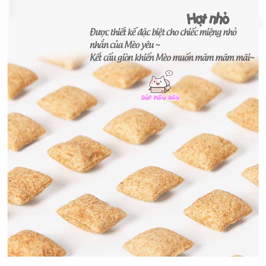 Bánh thưởng giòn có nhân hãng Kafed gói chiết 25gr,50gr mix sẵn 3 vị dùng thử cho Mèo ăn vặt dinh dưỡng cao