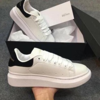 Giày sneaker mcq gót nhung dây lụa cao cấp full box full bill