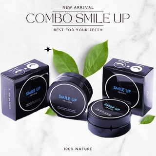 Combo Hủ Bột Than Hoạt Tính Trắng Răng Smile Up