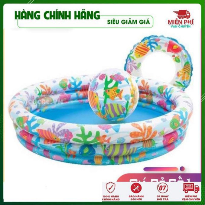 💖FREESHIP - Giá Sỉ💖 Bể Bơi Phao - Bể Bơi Cho Bé 3 Tầng 3 Chi Tiết  [KÈM PHAO VÀ BÓNG] - Đồ Gia Dụng Thông Minh