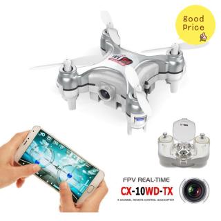Máy Bay Quay Phim Trên Không Mini 3d Có Camera 0.3mp Cx-10Wd-Tx 2.4ghz 4ch 6-axis Wifi Fpv