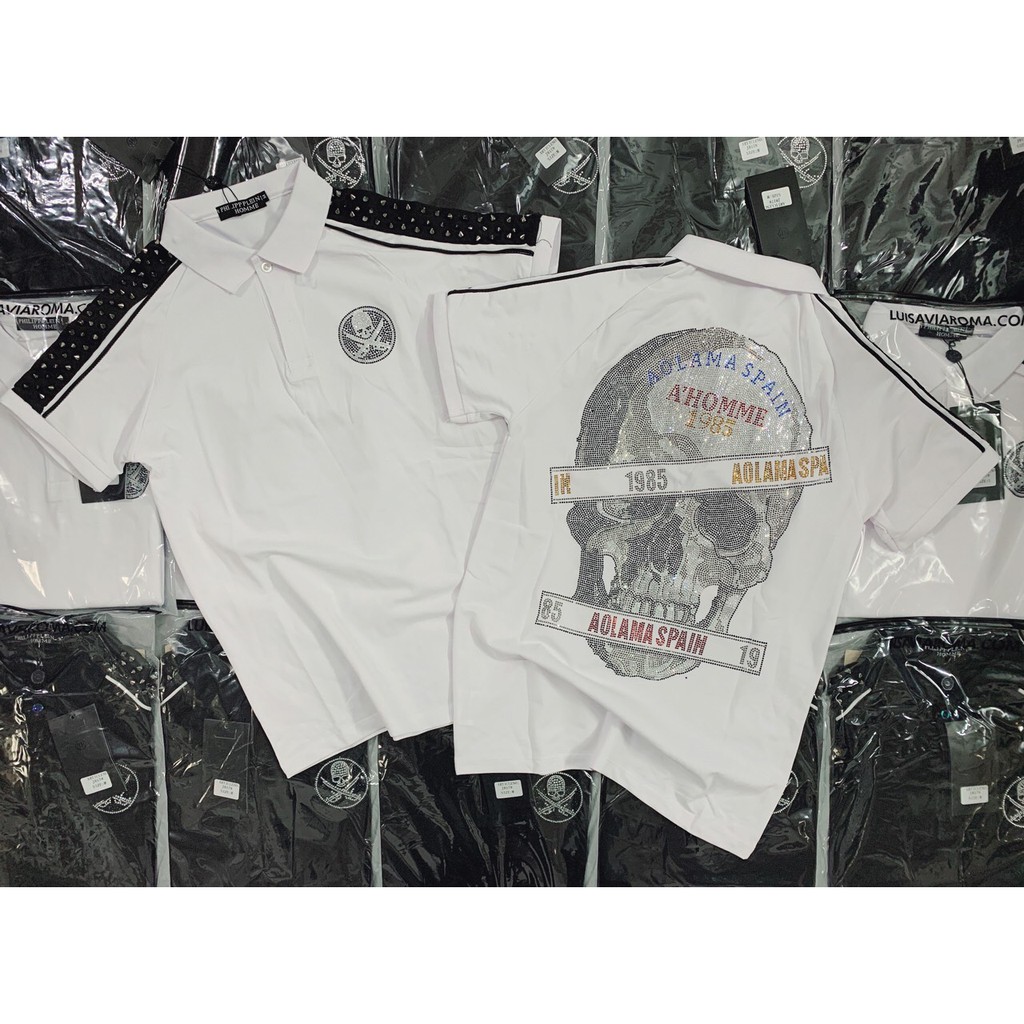 Áo Polo philip đính đá đầu lâu cực chất | BigBuy360 - bigbuy360.vn