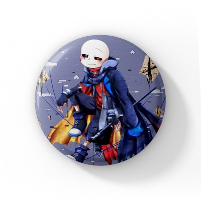 Huy hiệu IN HÌNH Sans Undertale anime chibi dễ thương tiện lợi