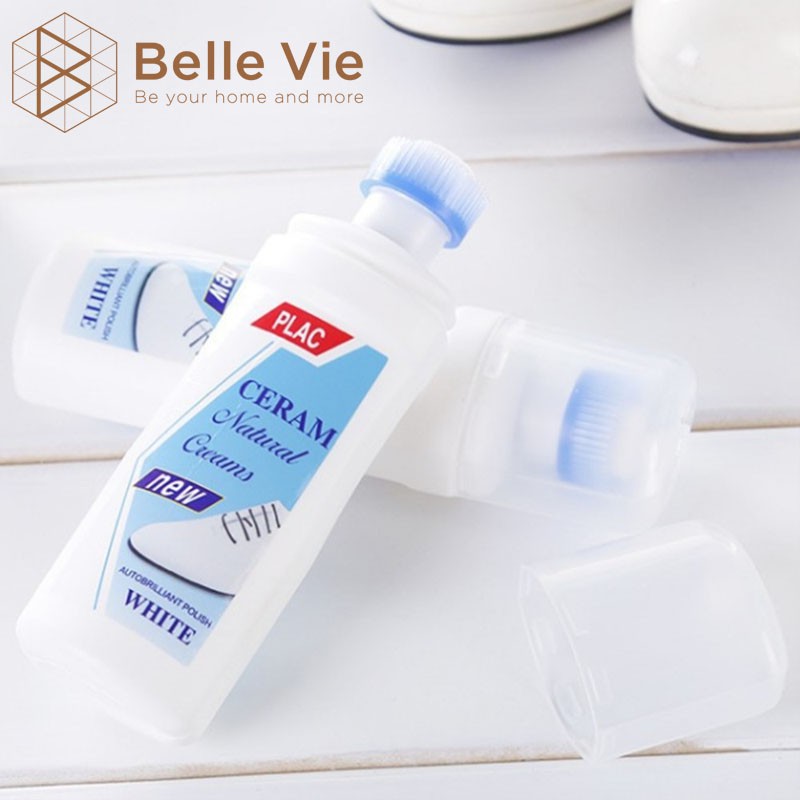 Nước Vệ Sinh Giầy PLAC 100ml Nước Lau Giày Có Đầu Cọ Đánh Bay Vết Bẩn Mà Không Cần Giặt