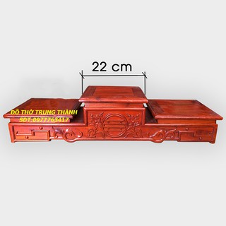 Đế tam sơn cho bát hương gỗ hương nhiều kích thước