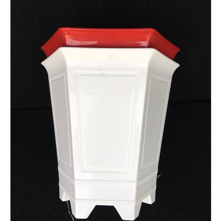 Chậu Lục Giác Nhựa Trắng - Mưa Thuận Gió Hòa, Thuận buồm xuôi gió