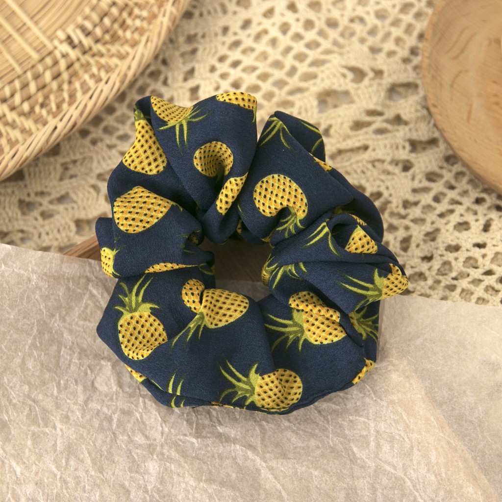 Dây buộc tóc scrunchie quả dứa thời trang Hàn Quốc