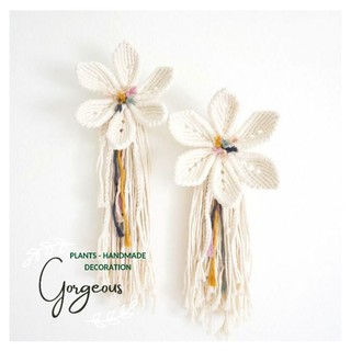 Hoa treo macrame trang trí decor phòng không gian, món quà xinh xắn
