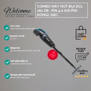 COMBO máy hút bụi makita( DCL 182z), pin 4.0 Ah, 5.0 Ah (Pin đóng) sạc