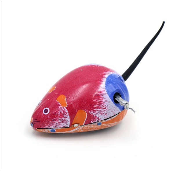 Đồ Chơi Trẻ Em Chuột Kim Loại Chạy Bằng Dây Cót Thú Vị