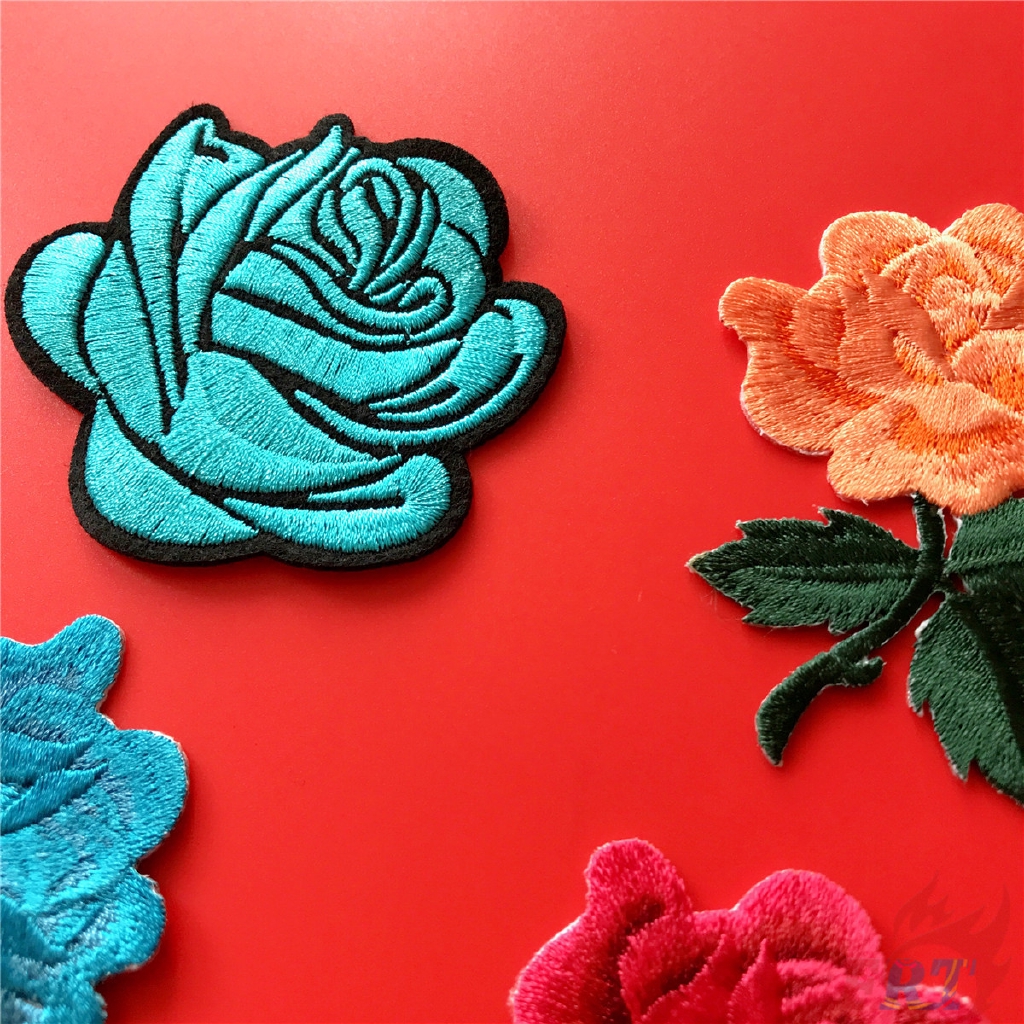 ☸ Blue Enchantress / Rose Patch ☸ 1Pc Diy Sew on Iron on Badge Patches Apparel Appliques