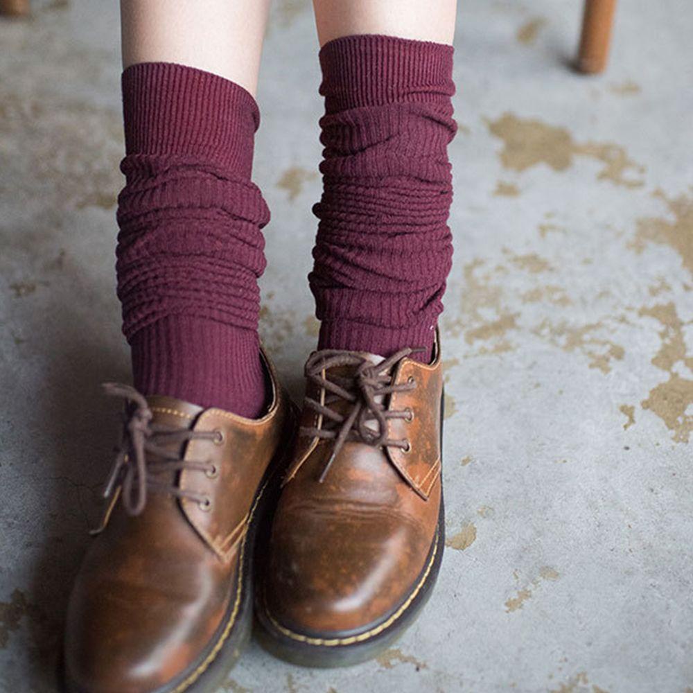 Vớ Cotton Mềm Mại Họa Tiết Kẻ Sọc Phong Cách Nhật Bản Cho Nữ