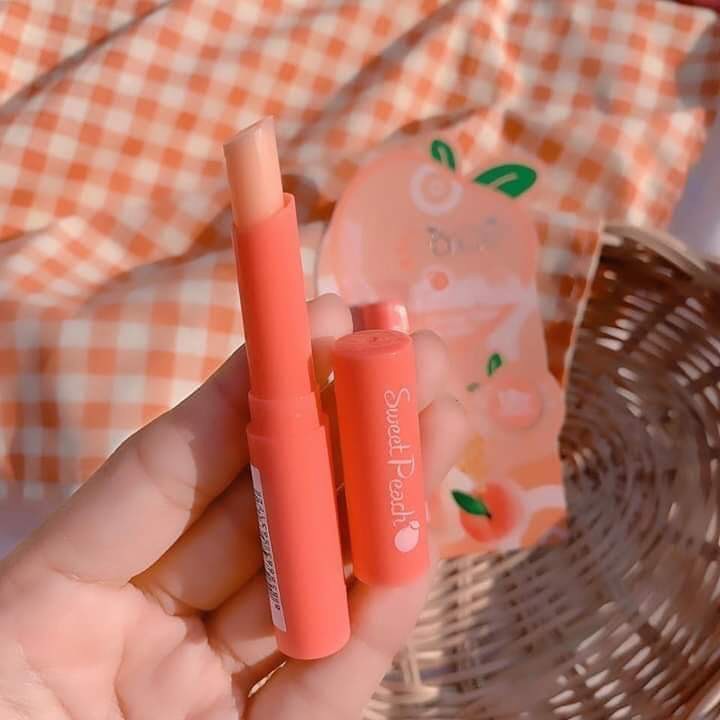 SON DƯỠNG MÔI OBUSE SWEET PEACH HƯƠNG ĐÀO VÀ MẬT ONG