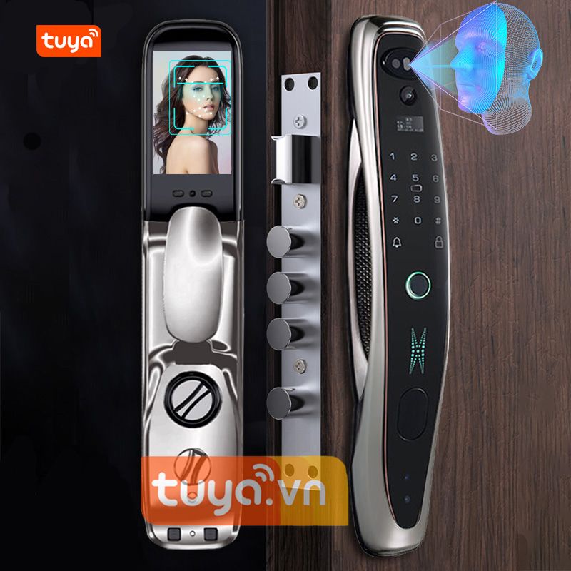 Khóa Cửa Nhận Dạng Khuôn Mặt 3D Thông Minh Wifi Tuya SHP-DL11F3