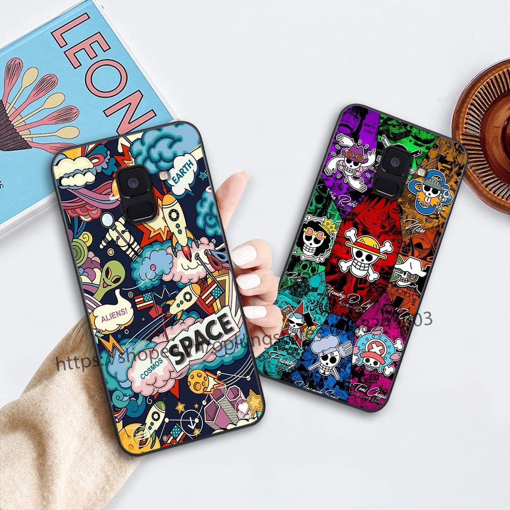 Ốp lưng Samsung A6 2018/ A6 Plus/ A8 2018/ A8 Plus / J8 in hình thương hiệu thời trang đa sắc cá tính.
