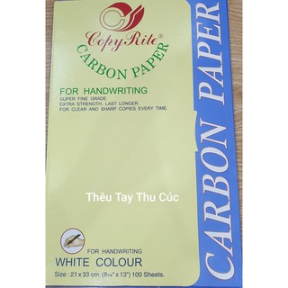 Giấy than trắng để in mẫu thêu