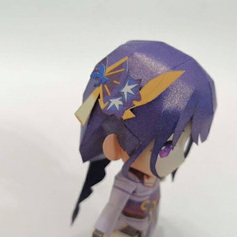 Mô hình giấy anime girl Chibi Raiden Shogun  game