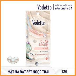 ❤️ mặt nạ đất sét ngọc trai 12g vedette
