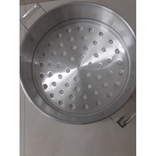 Bộ xửng hấp nhôm Mạnh Hùng size 46 ,bộ xửng hấp bánh 2 tầng ,xửng hấp bánh bao,rau,củ,quả,hải sản
