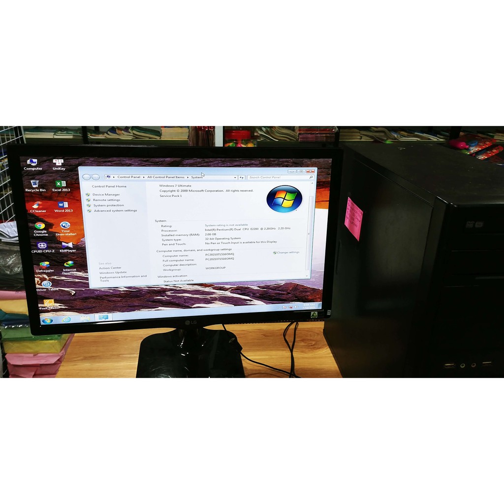 NGUYÊN BỘ PC VĂN PHÒNG GIÁ KHÔNG THỂ RẺ HƠN PENTIUM G2020 PHỤCVỤ HỌCTẬP GIẢI TRÍ XEM PHIM