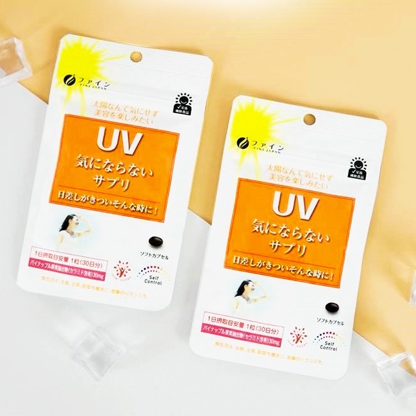 Viên uống chống nắng UV  trắng da Fine Japan 30 viên/gói
