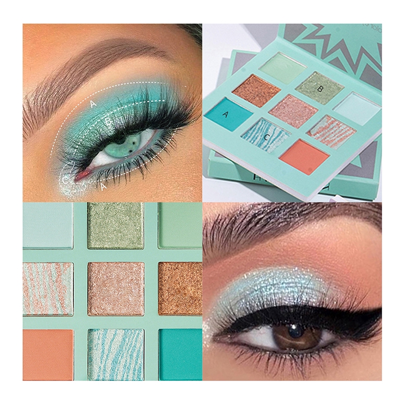 (Hàng Mới Về) Bảng Phấn Mắt Handaiyan 9 Màu Tông Nhũ Và Lì Trang Điểm Thời Trang | BigBuy360 - bigbuy360.vn
