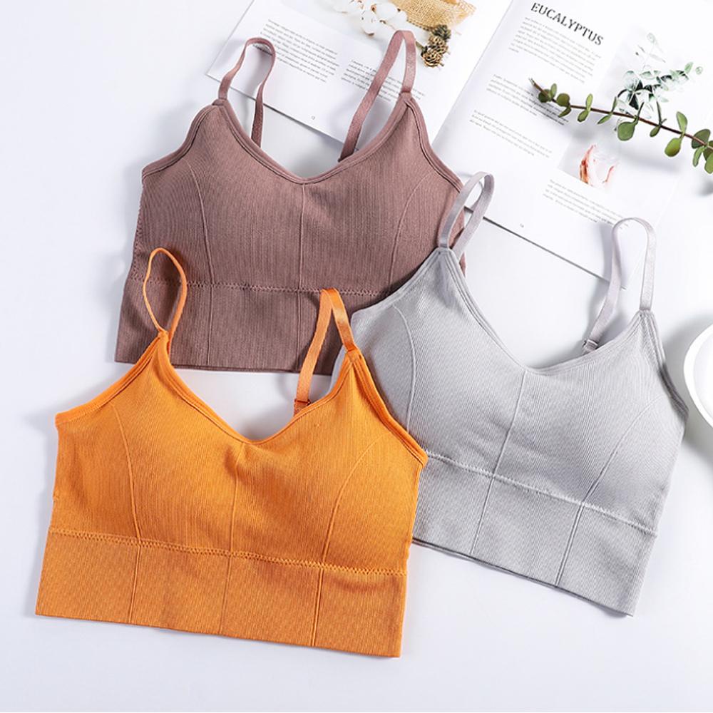 YVE Áo Ngực Thể Thao Chống Sốc Có Đệm Mút
