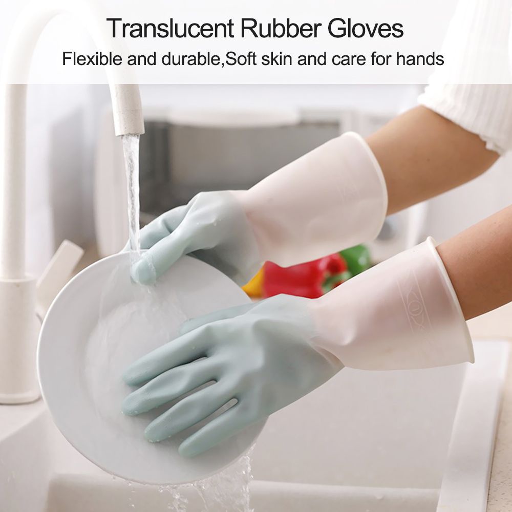 Găng Tay Cao Su Silicone Trong Suốt Chống Trượt Có Thể Tái Sử Dụng Đa Năng