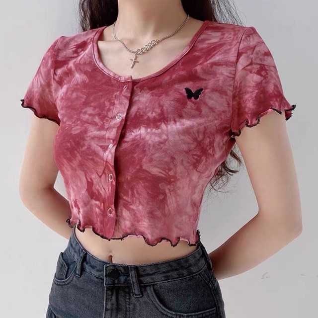 [Mã FAMARAL1 giảm 10K đơn 50K] ÁO CROPTOP MÀU LOANG SANTA CRUZ | WebRaoVat - webraovat.net.vn