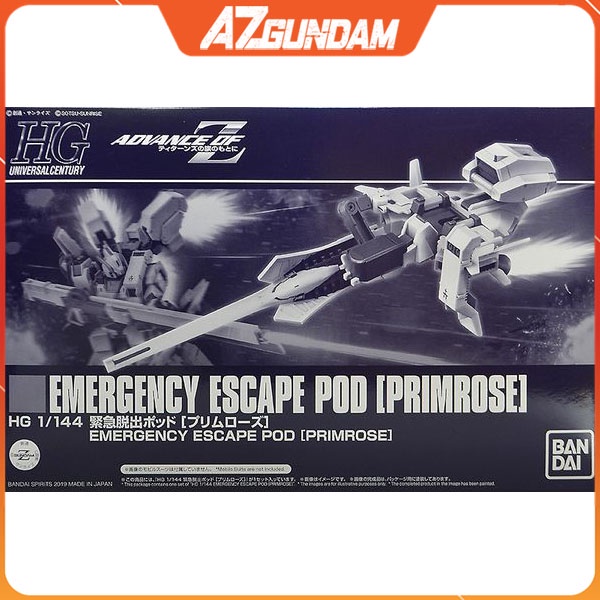 Mô Hình Gundam P-Bandai HG UC Emergency Escape Pod Primrose Tỉ Lệ 1/144 Đồ chơi lắp ráp Anime Model Kit