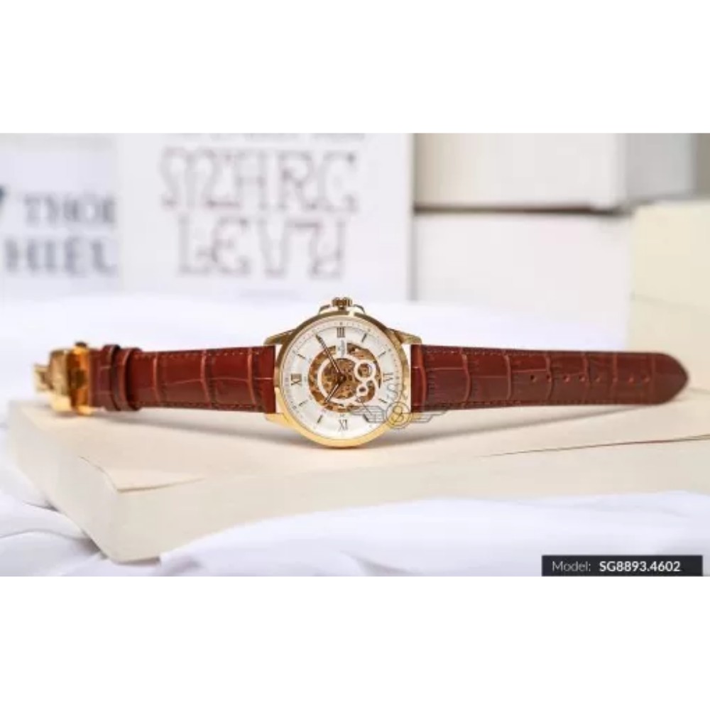Đồng hồ nam mặt kính Sapphire SRWATCH Skeleton SG8893.4602 cót trữ giờ lên đến 40 ti