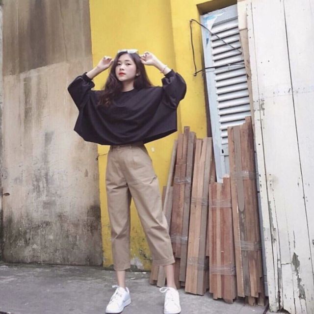 Áo croptop thụng siêu xinh