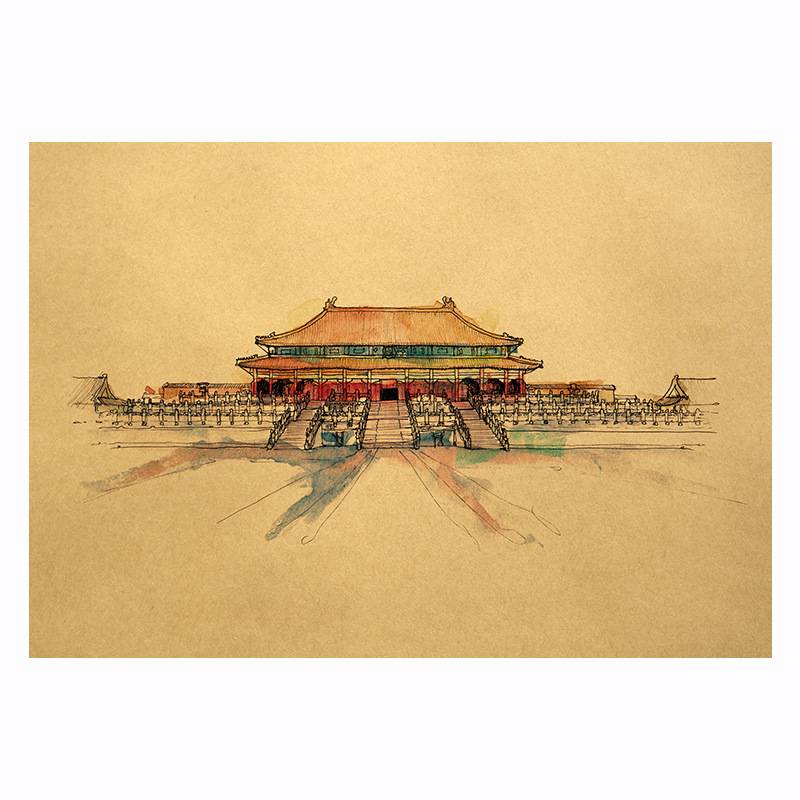 Tranh Treo Tường Trang Trí Nội Thất 35x50cm Hình Phong Cảnh Thành Phố Cổ Điển