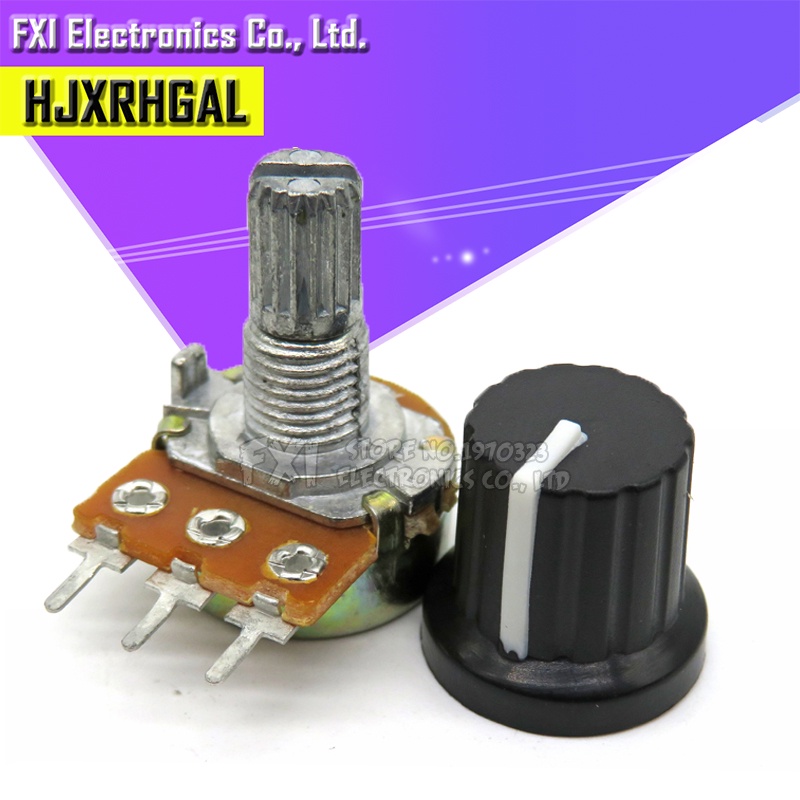 Bộ 5 Linh Kiện Điện Tử 5 Món WH148 B1K ~ B1M ohm 1K 2K 5K 10K 20K 3Pin 15mm 10K 3 Cho Arduino