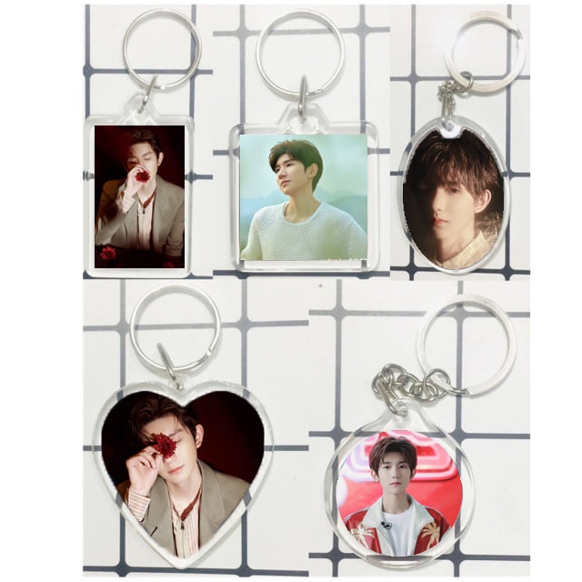 Móc khóa mica TFBOYS trong suốt in hình 2 mặt - vương tuấn khải - vương nguyên - dịch dương thiên tỷ