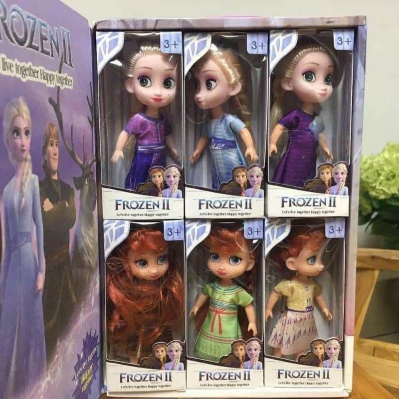 Bộ 6 búp bê công chúa Disney 25cm - set 6 búp bê hoạt hình cho bé