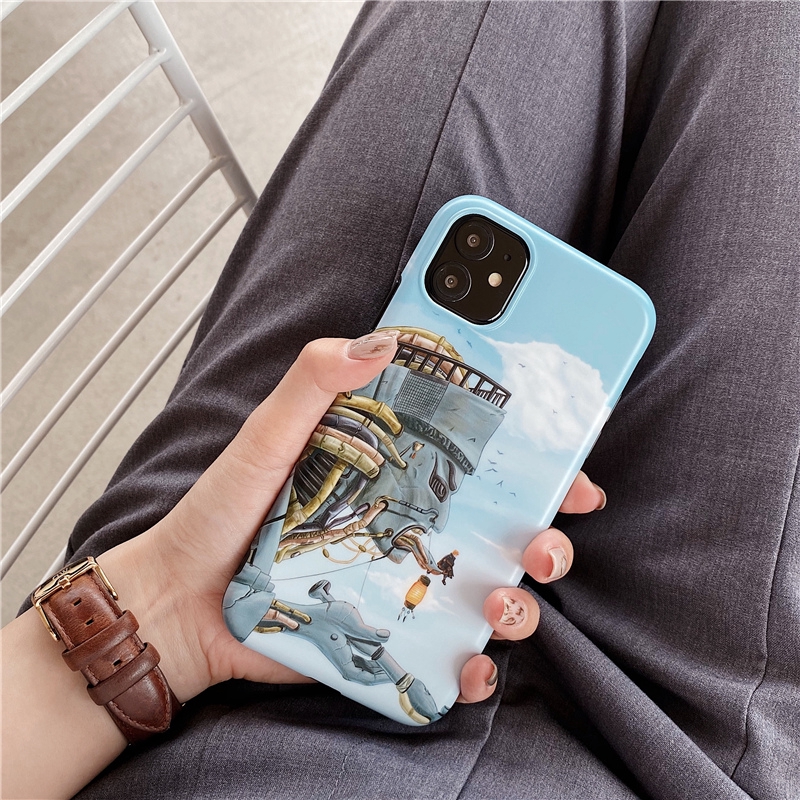 Ốp điện thoại dẻo in hình Naruto màu xanh dương cho Iphone 11 Pro MAX i7 i8 Plus XR XS MAX XS 12