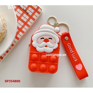 Túi móc khóa Pop it hình Noel (cái)