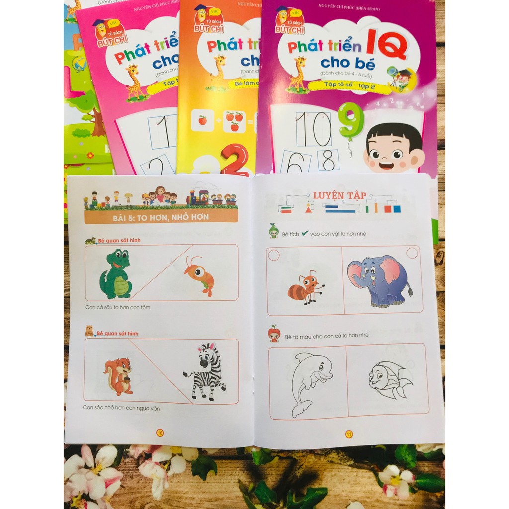 Phát triên IQ(4-5T)_hành trang cho bé(combo gồm 8 quyển)