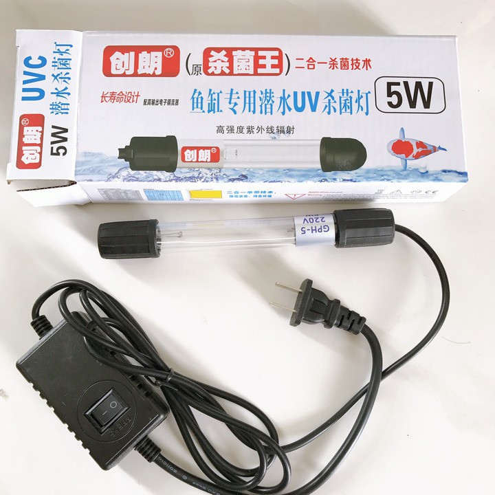 Đèn UV 5W Cho Hồ Cá Cảnh, Diệt Rêu Tảo, mang Lại vẻ đẹp và trong sạch cho hồ cá nhà bạn
