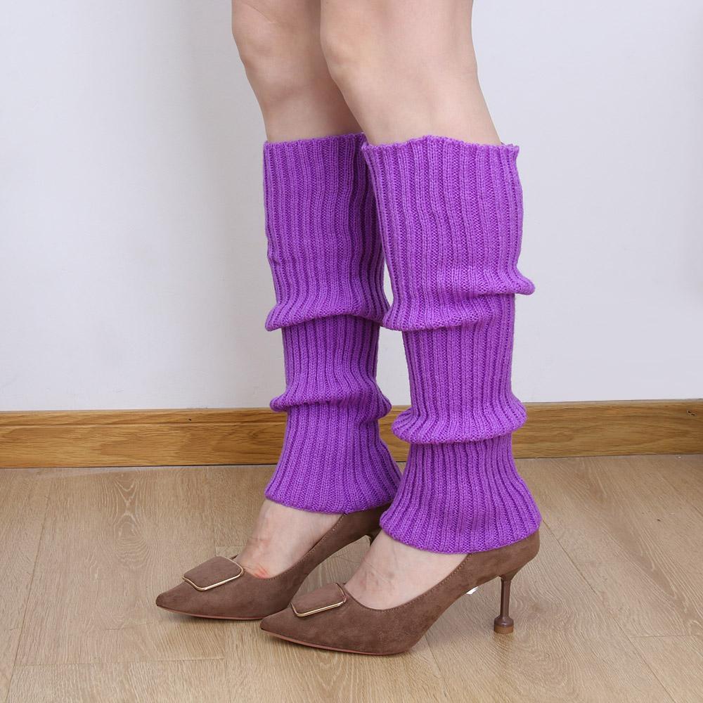 LEILY Vớ Dệt Kim Bảo Vệ Ống Chân Màu Sắc Xinh Xắn Cho Bé Gái