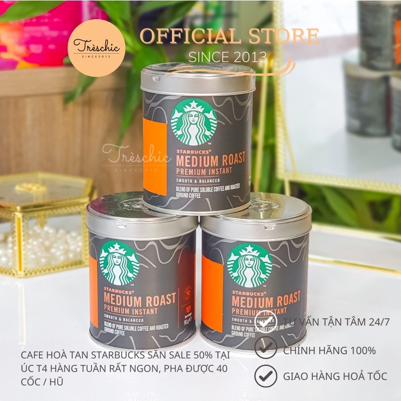 Cà phê Starbucks Medium Roast uống liền rang vừa 90g
