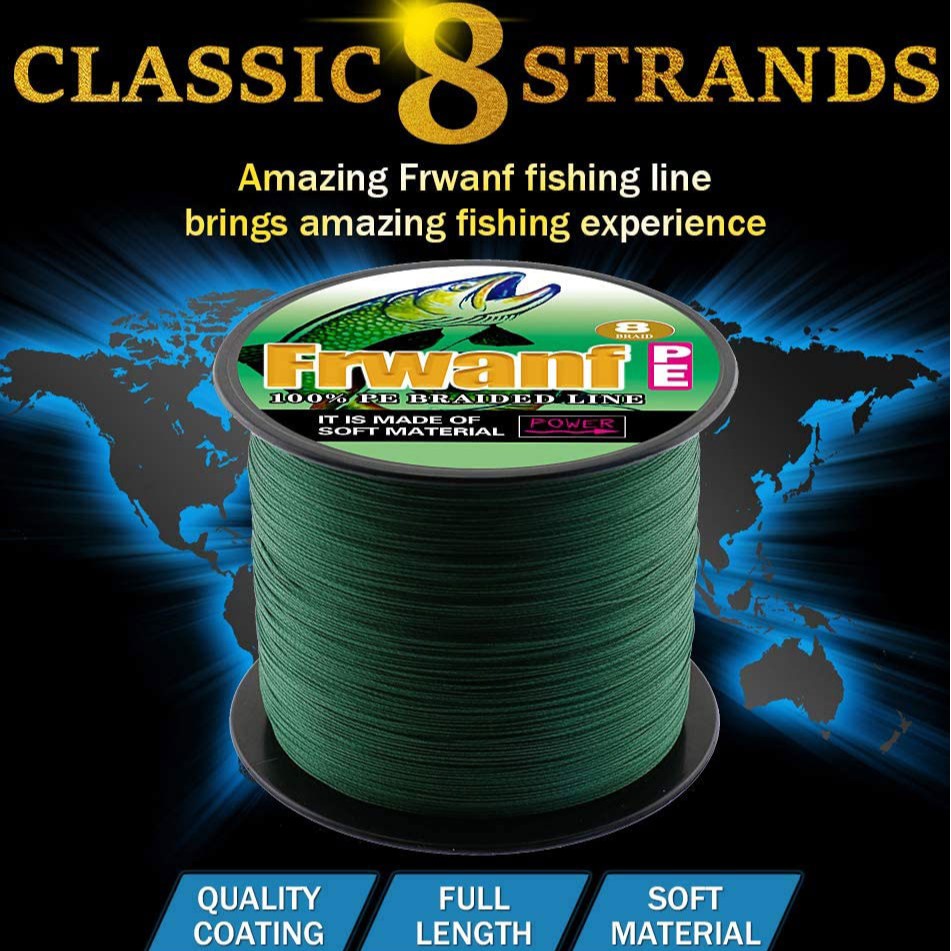 Cuộn Dây Câu Cá Bện 8 Sợi PE 500M 300M 1000M Siêu Chắc Chắn