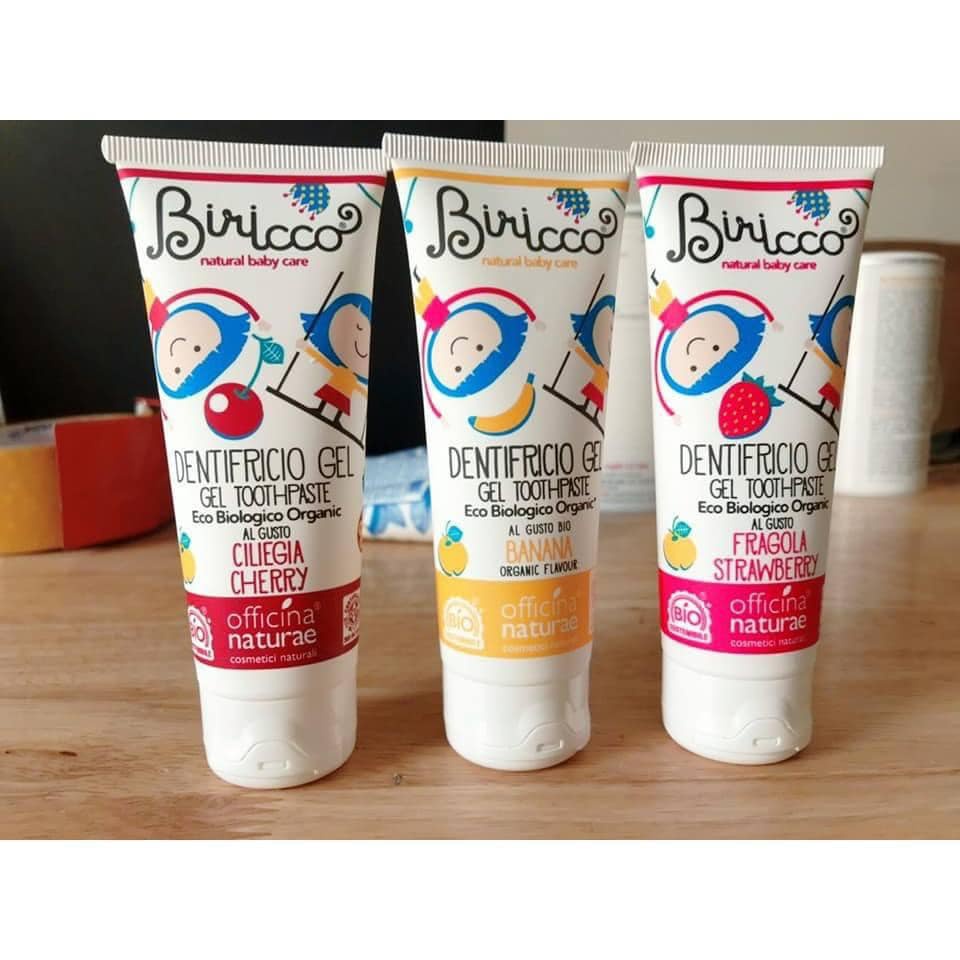 Kem đánh răng hữu cơ cho bé Biricco 75ml